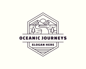 Mountain Path Journey logo design