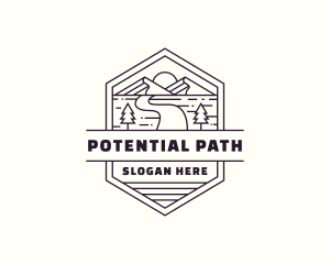 Mountain Path Journey logo design