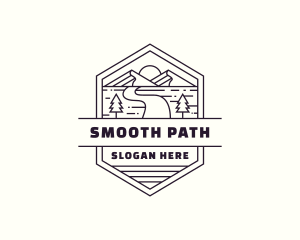 Mountain Path Journey logo design