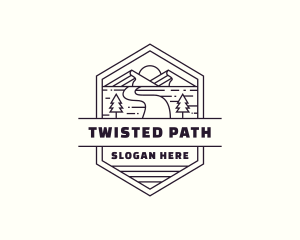 Mountain Path Journey logo design