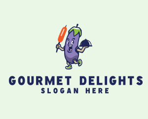 Eggplant Vegetable Restaurant  logo design