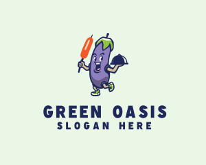 Eggplant Vegetable Restaurant  logo design