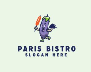 Eggplant Vegetable Restaurant  logo design