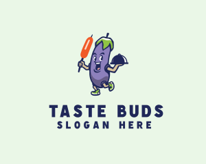 Eggplant Vegetable Restaurant  logo design