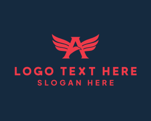 Eagle - Falcon Aviation Letter A logo design