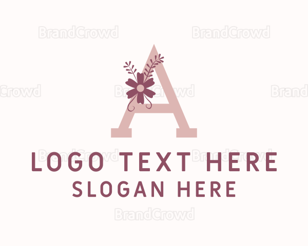 Flower Feminine Letter A Logo Brandcrowd Logo Maker 3306