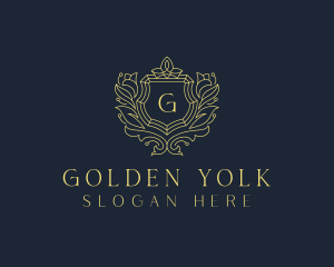 Golden Shield Hotel logo design