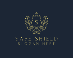 Golden Shield Hotel logo design