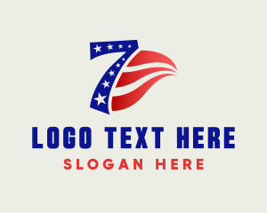 Election - USA Patriot Number Seven logo design