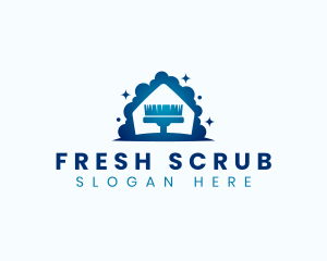 Scrub - Scrub Brush Cleaning logo design