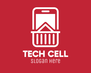 Cellular - Digital Cell Phone Lines logo design