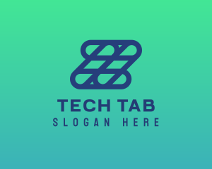 Tablet - Cyber Tech Grid Letter Z logo design
