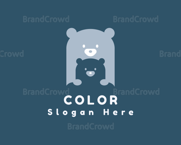 Blue Bear Cub Logo