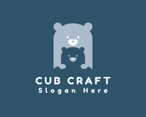 Blue Bear Cub logo design