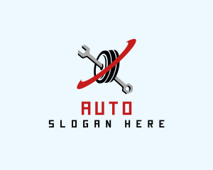 Tire Wrench Mechanic logo design