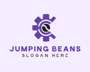 Industrial Coffee Bean logo design