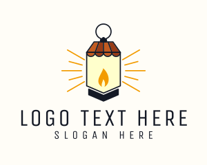 Led - Lamp Market Bulb logo design