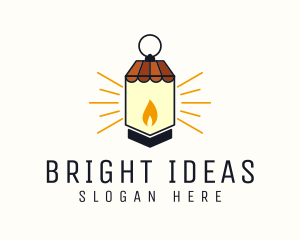 Led - Lamp Market Bulb logo design