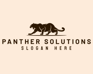 Panther - Wild Feline Panther logo design