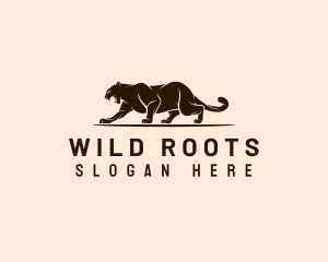 Wild Feline Panther logo design