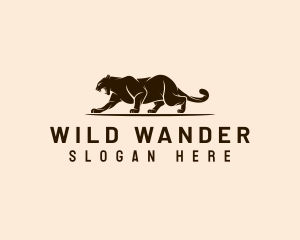 Wild Feline Panther logo design