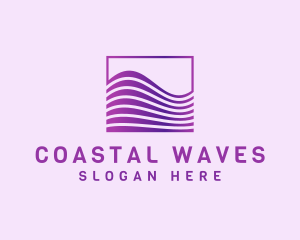 Coastal Water Wave logo design