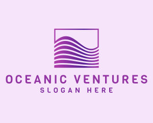 Coastal Water Wave logo design