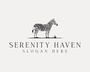 Sanctuary - Wildlife Zebra Zoo logo design