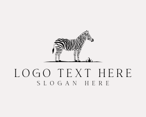 Sanctuary - Wildlife Zebra Zoo logo design