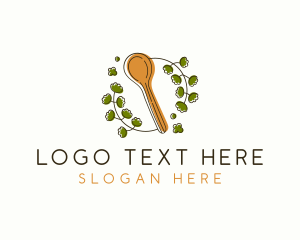 Spoon - Baking Wooden Spoon logo design