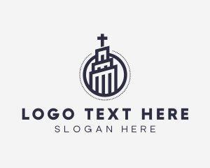 Faith - Religious Church Tower logo design