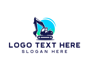 Excavator Digger Machinery Logo