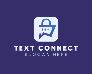 Texting - Digital Shopping App logo design