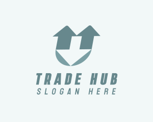 Trade - Letter U Trade Logistics logo design