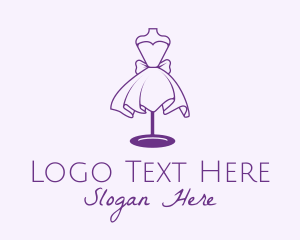 Minimalist Purple Dress  Logo