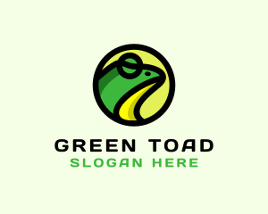 Cartoon Frog Toad logo design