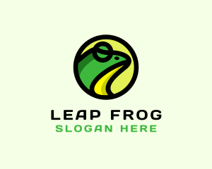 Cartoon Frog Toad logo design