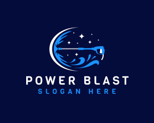 Power Wash Water Sanitation logo design