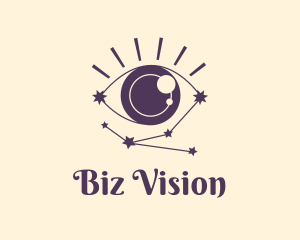 Eye Constellation Cosmos logo design