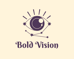 Eye Constellation Cosmos logo design