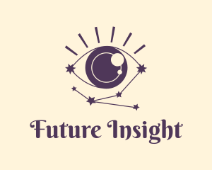 Prediction - Eye Constellation Cosmos logo design