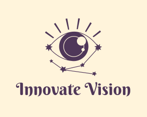 Visionary - Eye Constellation Cosmos logo design