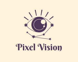 Eye Constellation Cosmos logo design