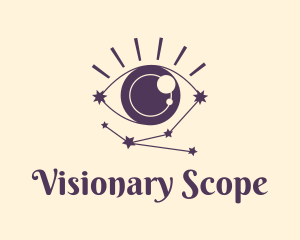 Eye Constellation Cosmos logo design