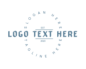Hipster - Cafe Bar Hipster Text logo design