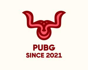Buffalo - Bull Horns Ornament logo design