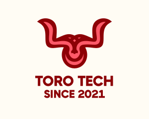 Toro - Bull Horns Ornament logo design