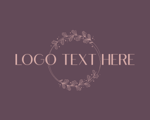 Stylist - Feminine Floral Wreath logo design