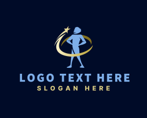 Ngo - Star Orbit Leadership Man logo design