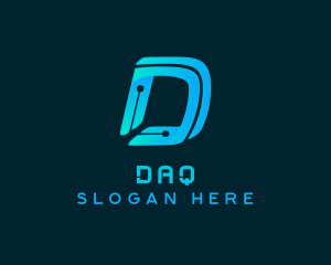 Generic Tech Letter D Logo